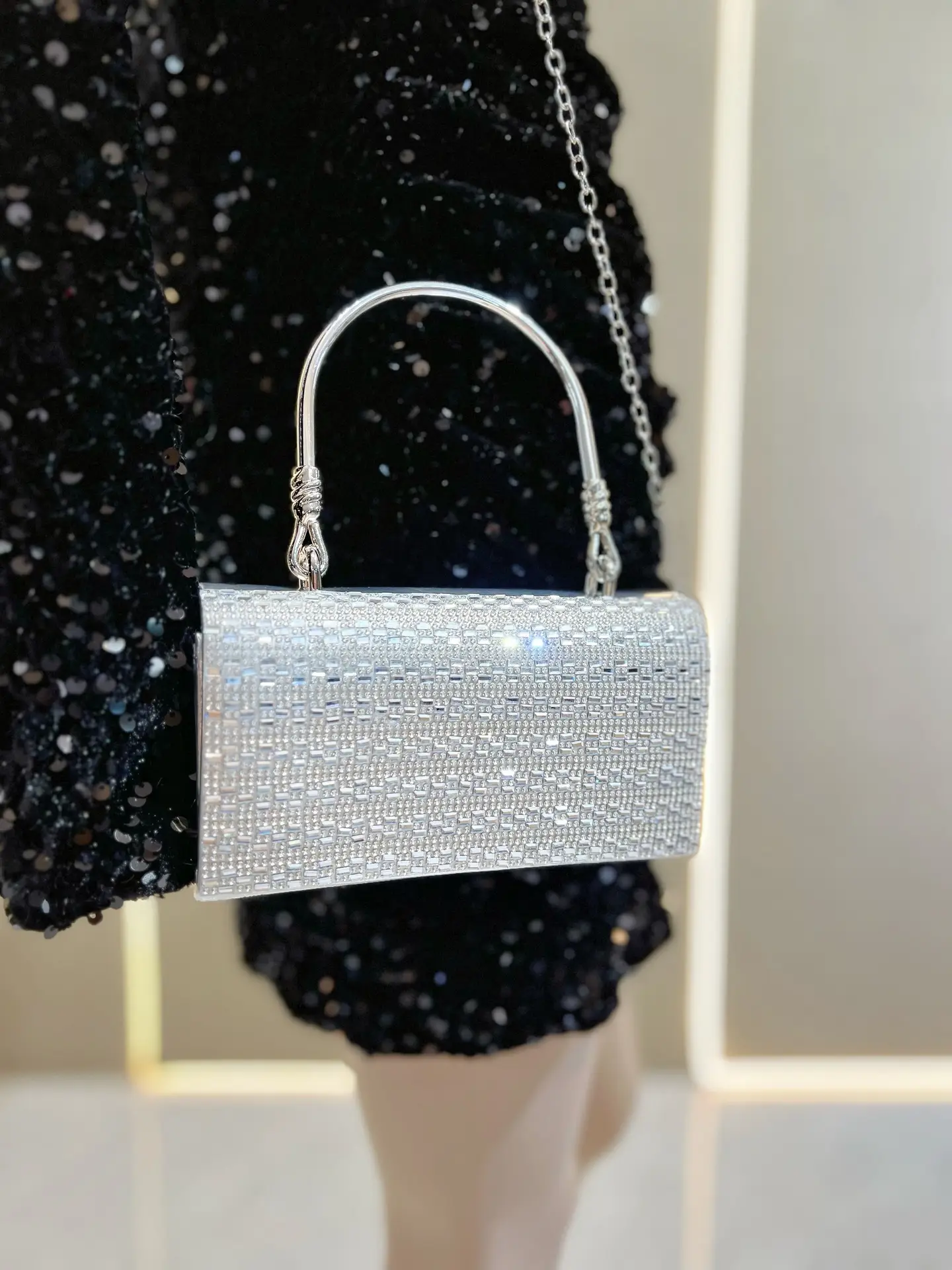 Full Diamond Handbag Bar KTV Party Wedding Banquet Bag — feature 16