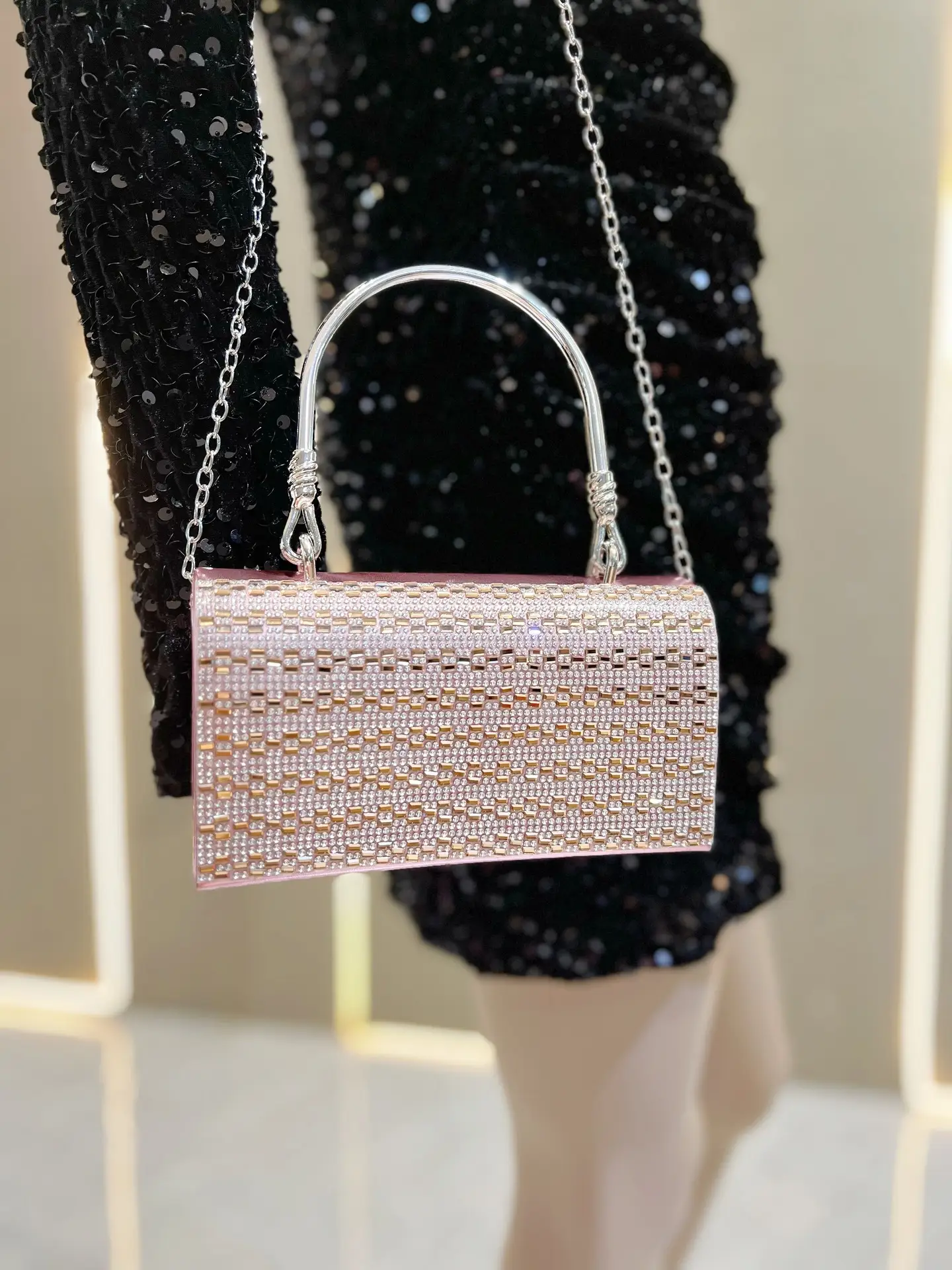 Full Diamond Handbag Bar KTV Party Wedding Banquet Bag — feature 17