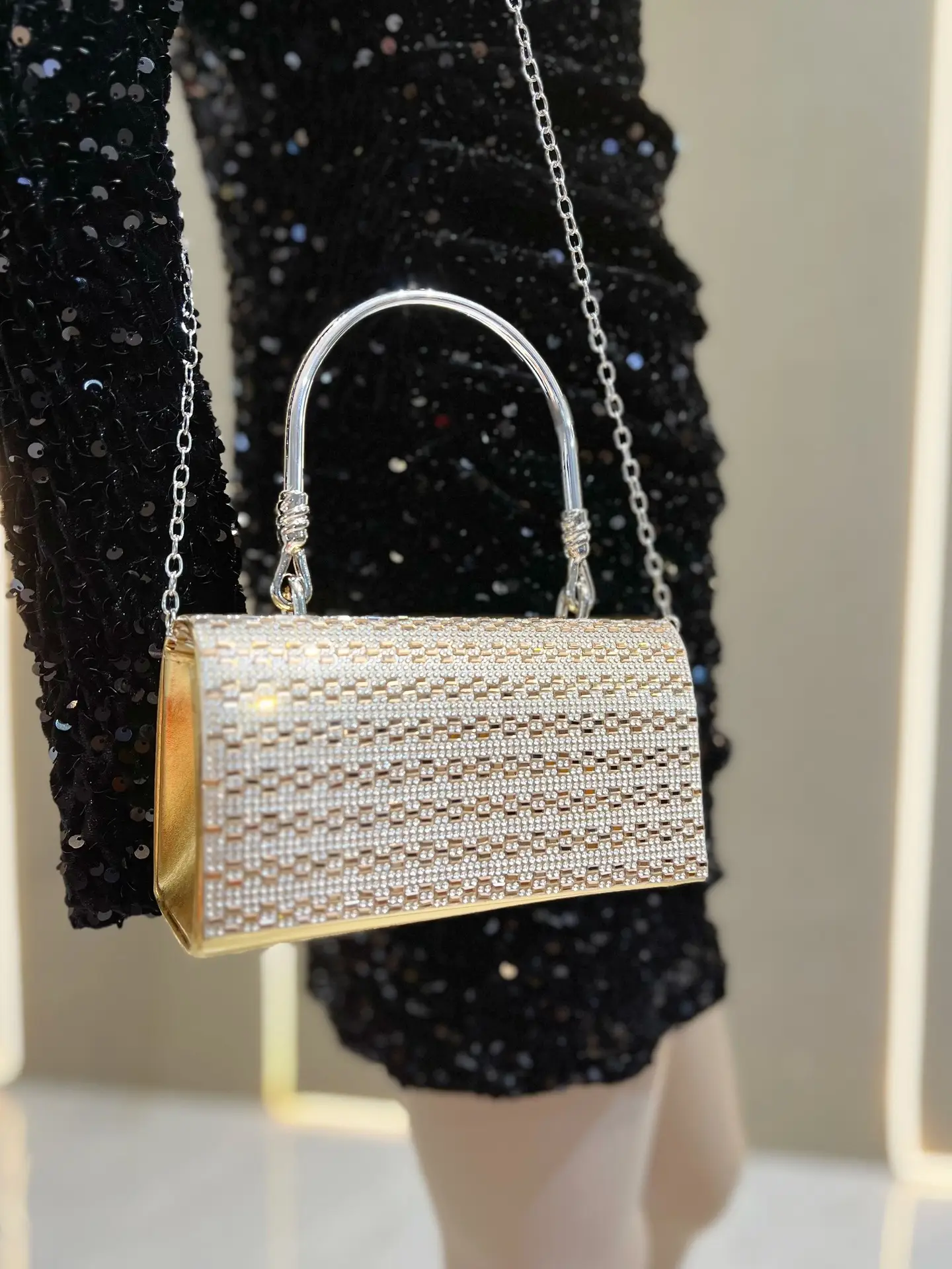 Full Diamond Handbag Bar KTV Party Wedding Banquet Bag — feature 19