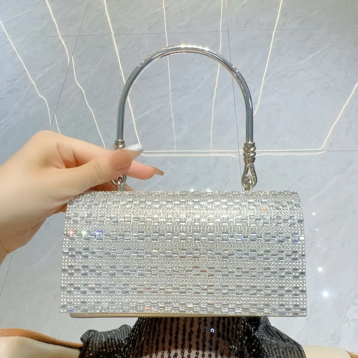 Full Diamond Handbag Bar KTV Party Wedding Banquet Bag - Image 2