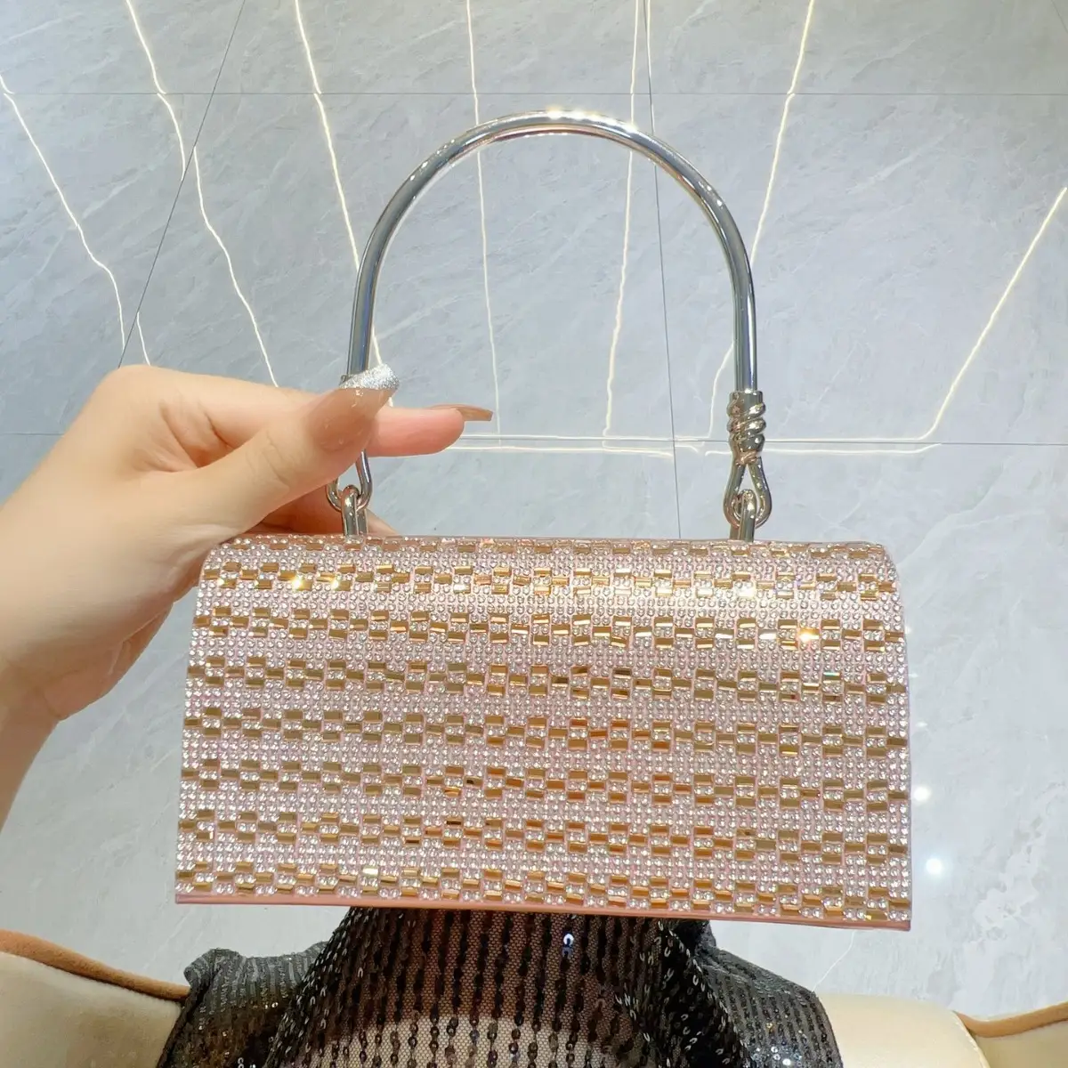 Full Diamond Handbag Bar KTV Party Wedding Banquet Bag - Image 4