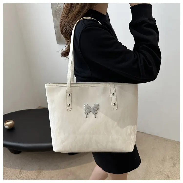 Black Korean Style Bow Shoulder Bag 2024 New Arrival — feature 13