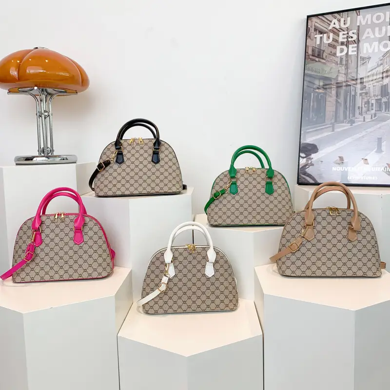 Women's Green Leather Shoulder Bag 2024 Style - Image 9