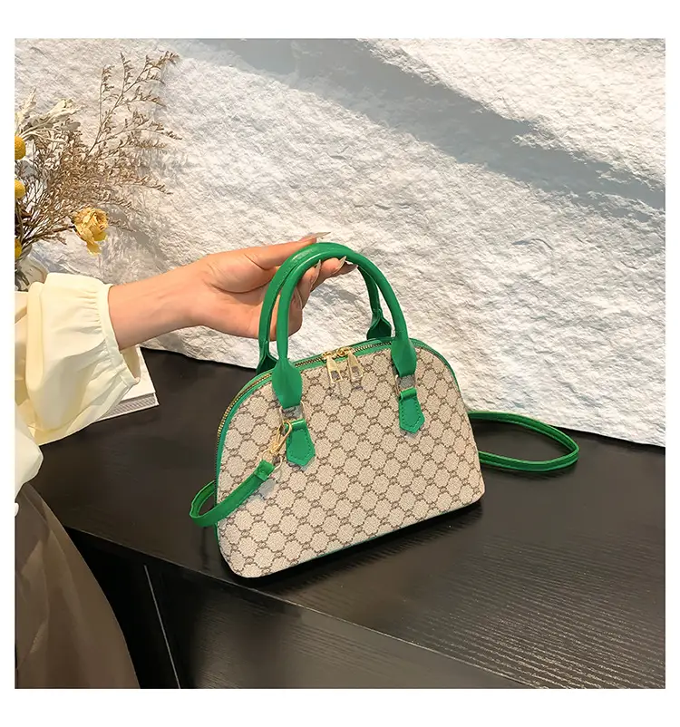 Women's Green Leather Shoulder Bag 2024 Style — feature 22