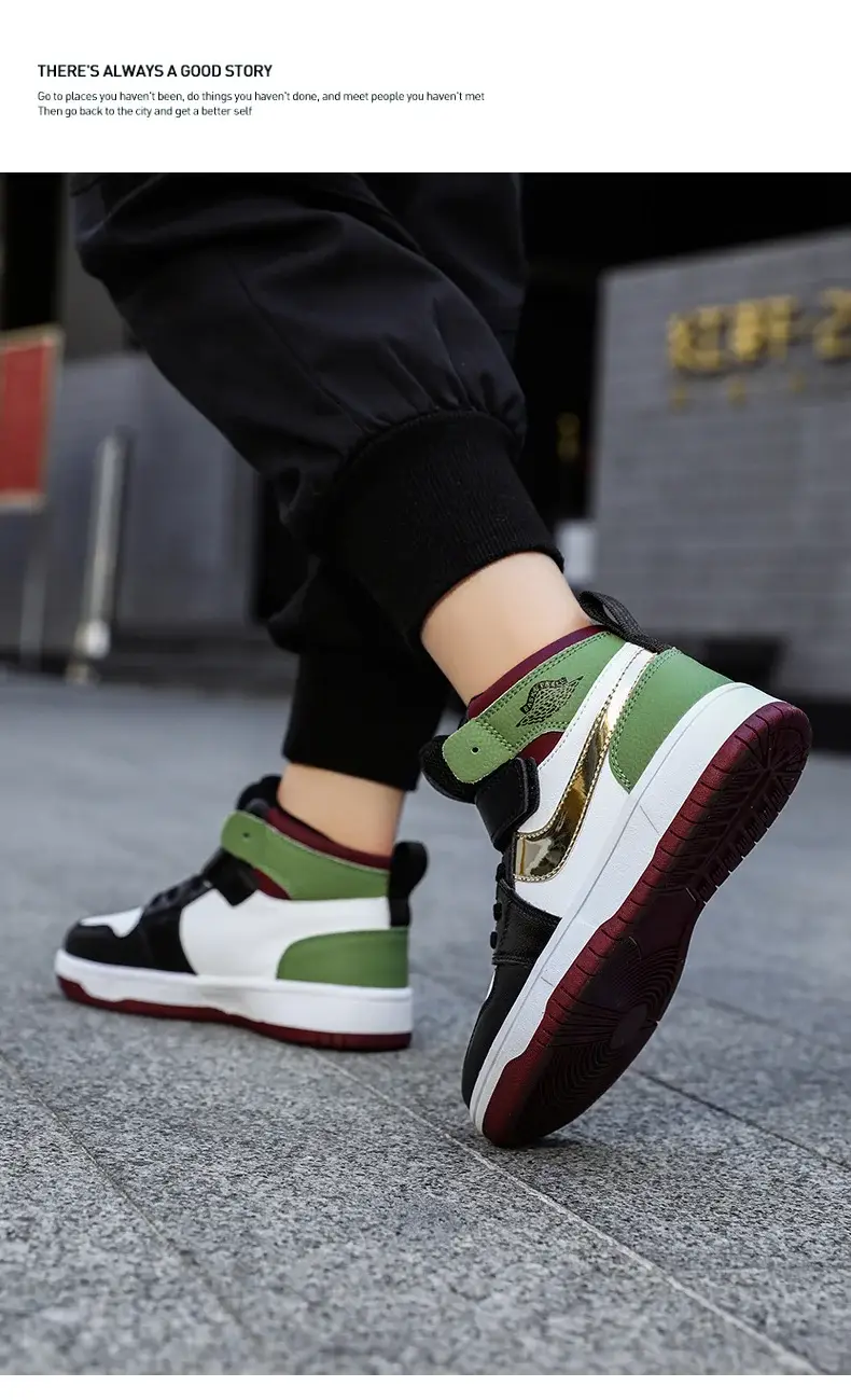 Children's Waterproof Leather Sneakers All-Match 2024 — feature 13