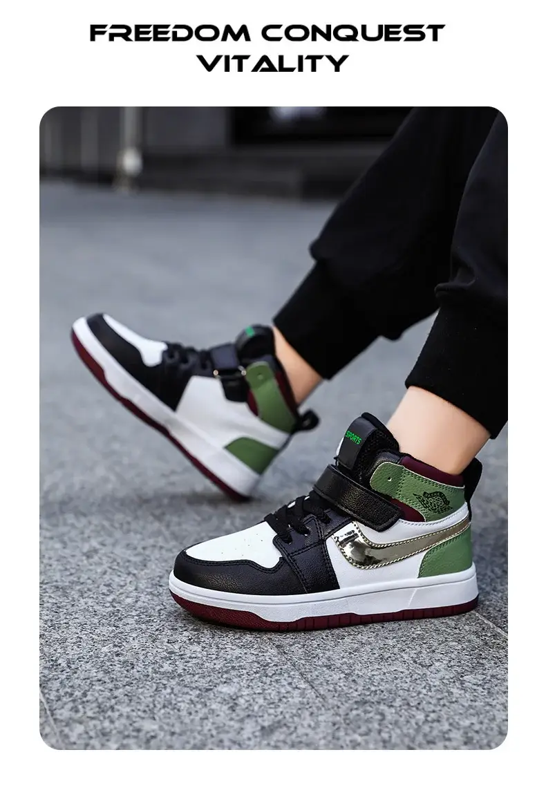 Children's Waterproof Leather Sneakers All-Match 2024 — feature 14