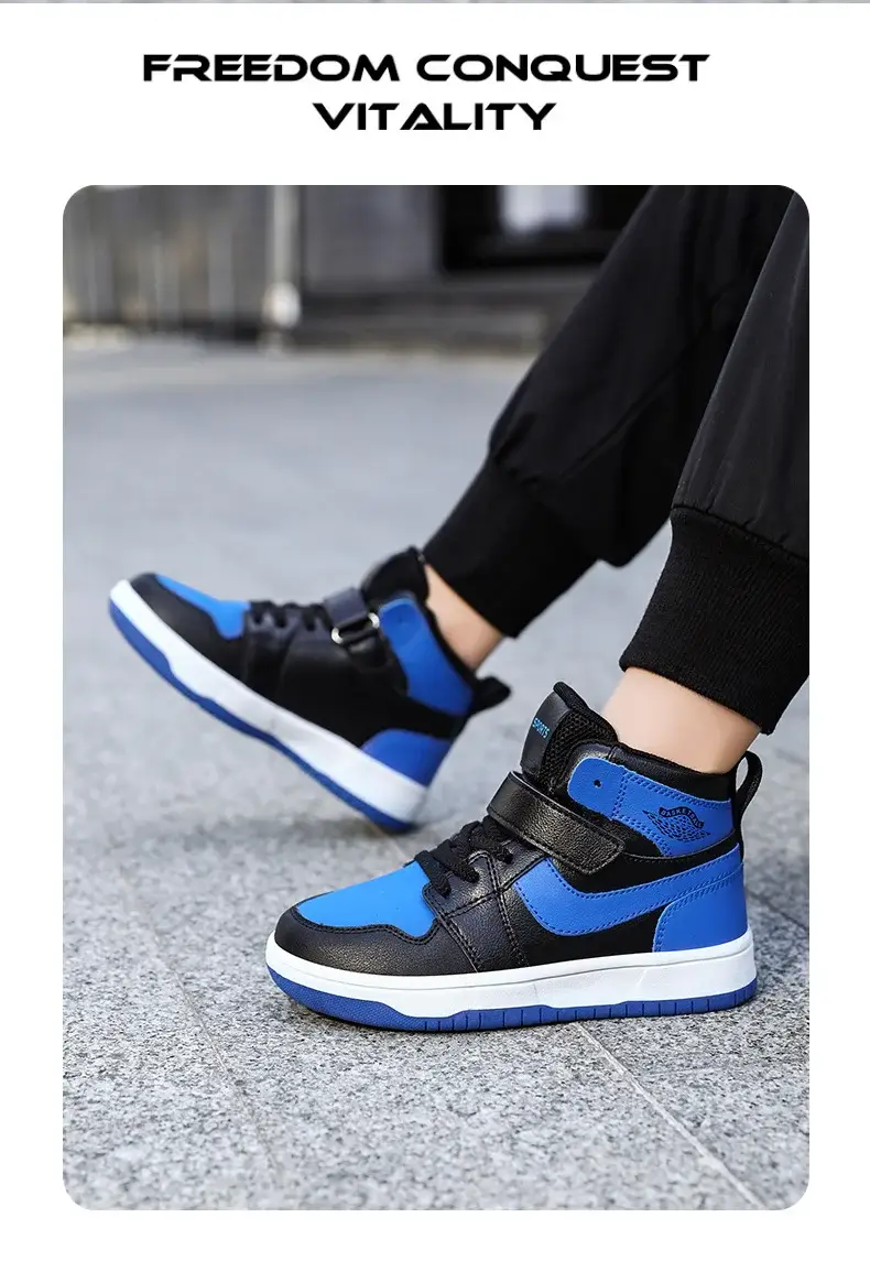 Children's Waterproof Leather Sneakers All-Match 2024 — feature 19