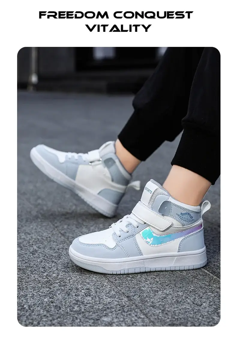 Children's Waterproof Leather Sneakers All-Match 2024 — feature 24