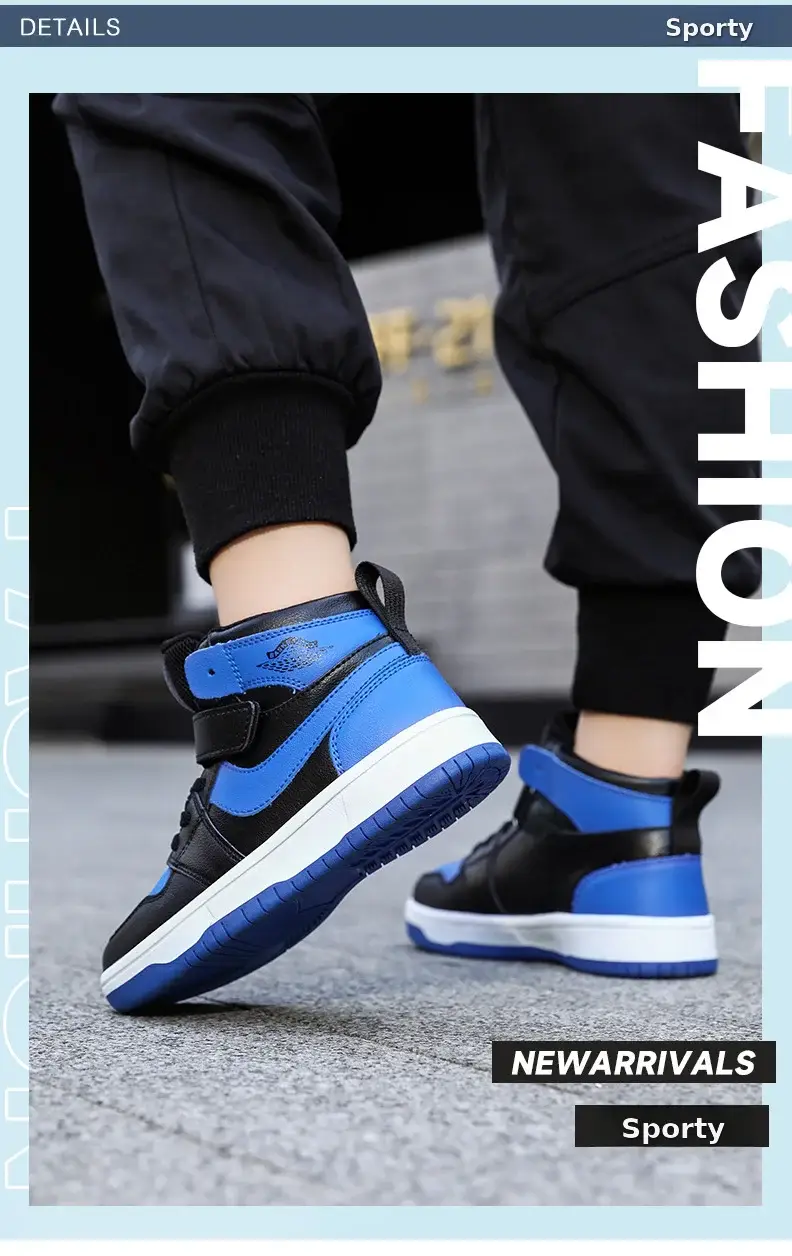 Children's Waterproof Leather Sneakers All-Match 2024 — feature 3