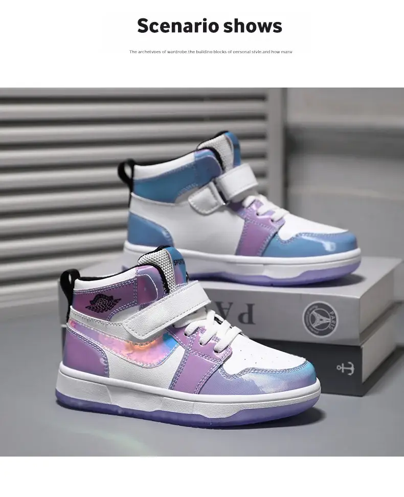 Children's Waterproof Leather Sneakers All-Match 2024 — feature 33
