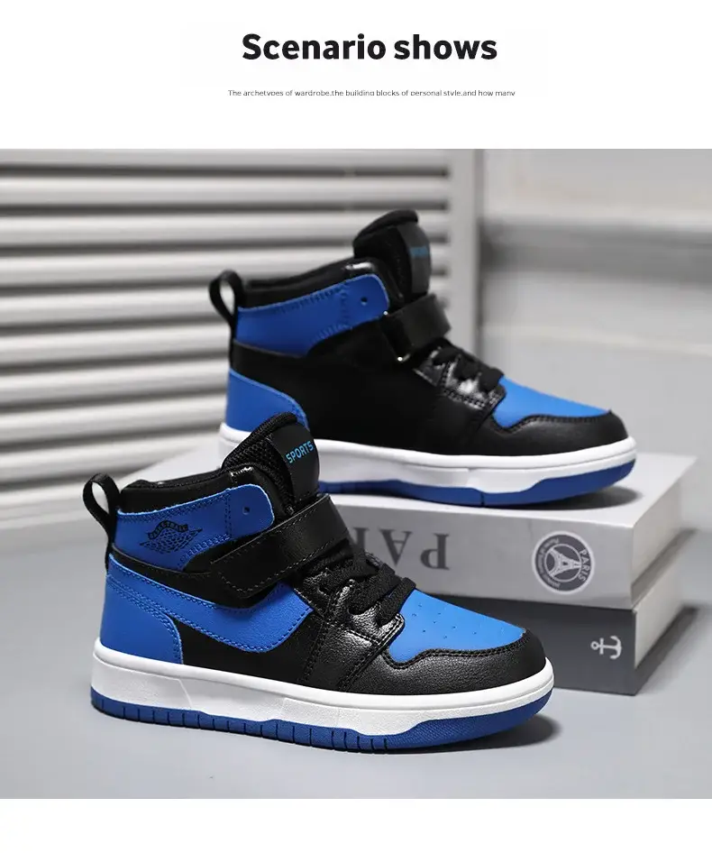 Children's Waterproof Leather Sneakers All-Match 2024 — feature 36