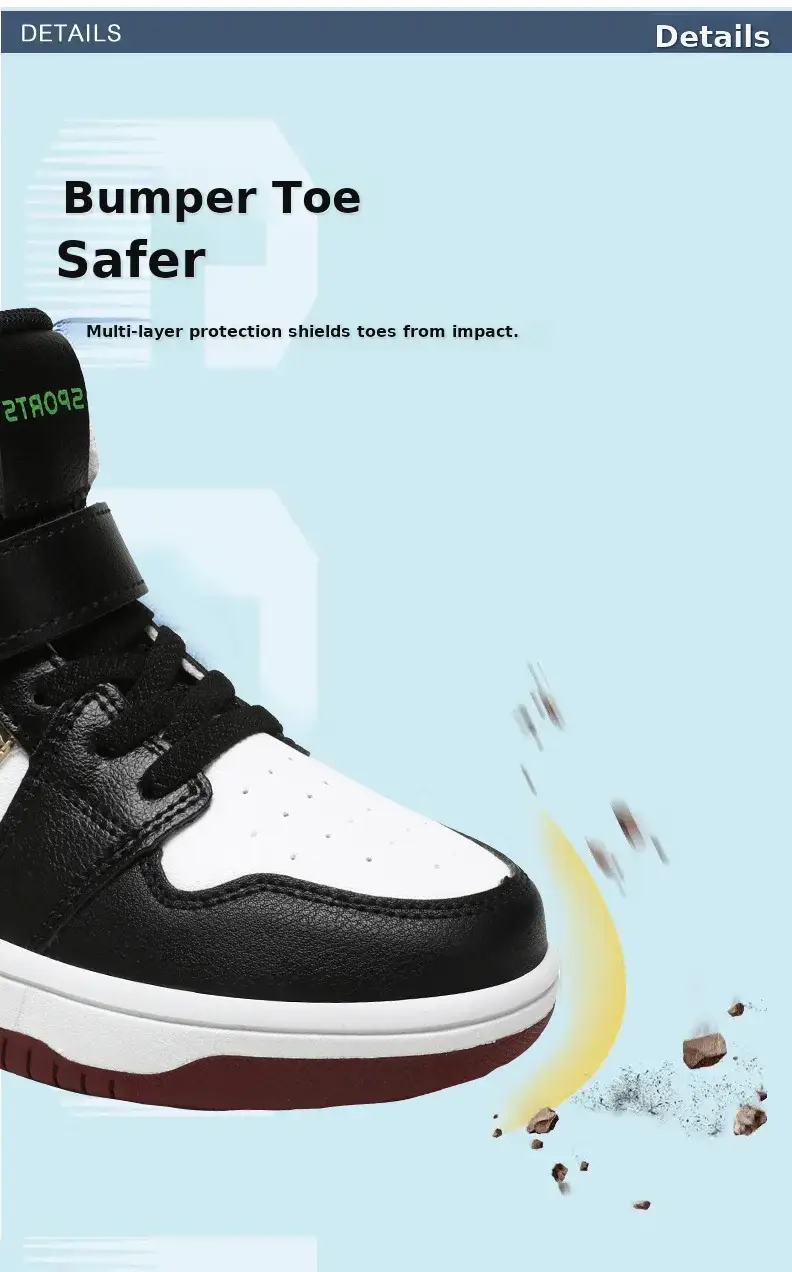 Children's Waterproof Leather Sneakers All-Match 2024 — feature 6
