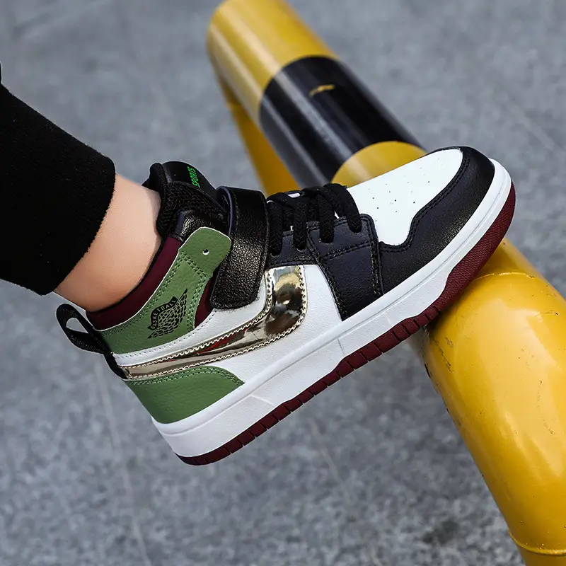 Children's Waterproof Leather Sneakers All-Match 2024 - Image 3
