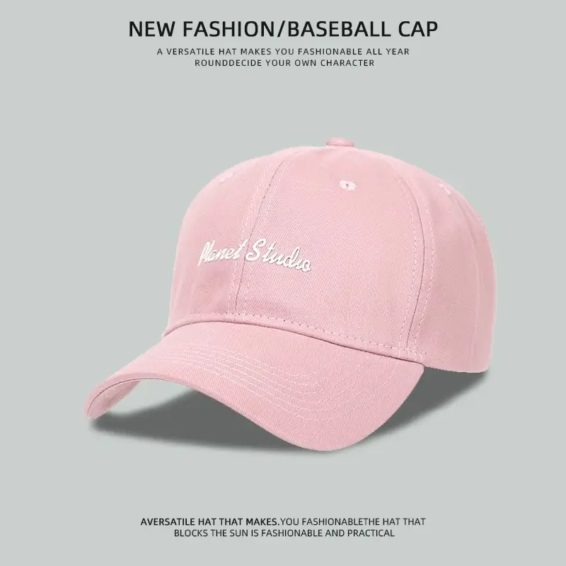 Pink Embroidered Baseball Cap for Women Men — feature 5