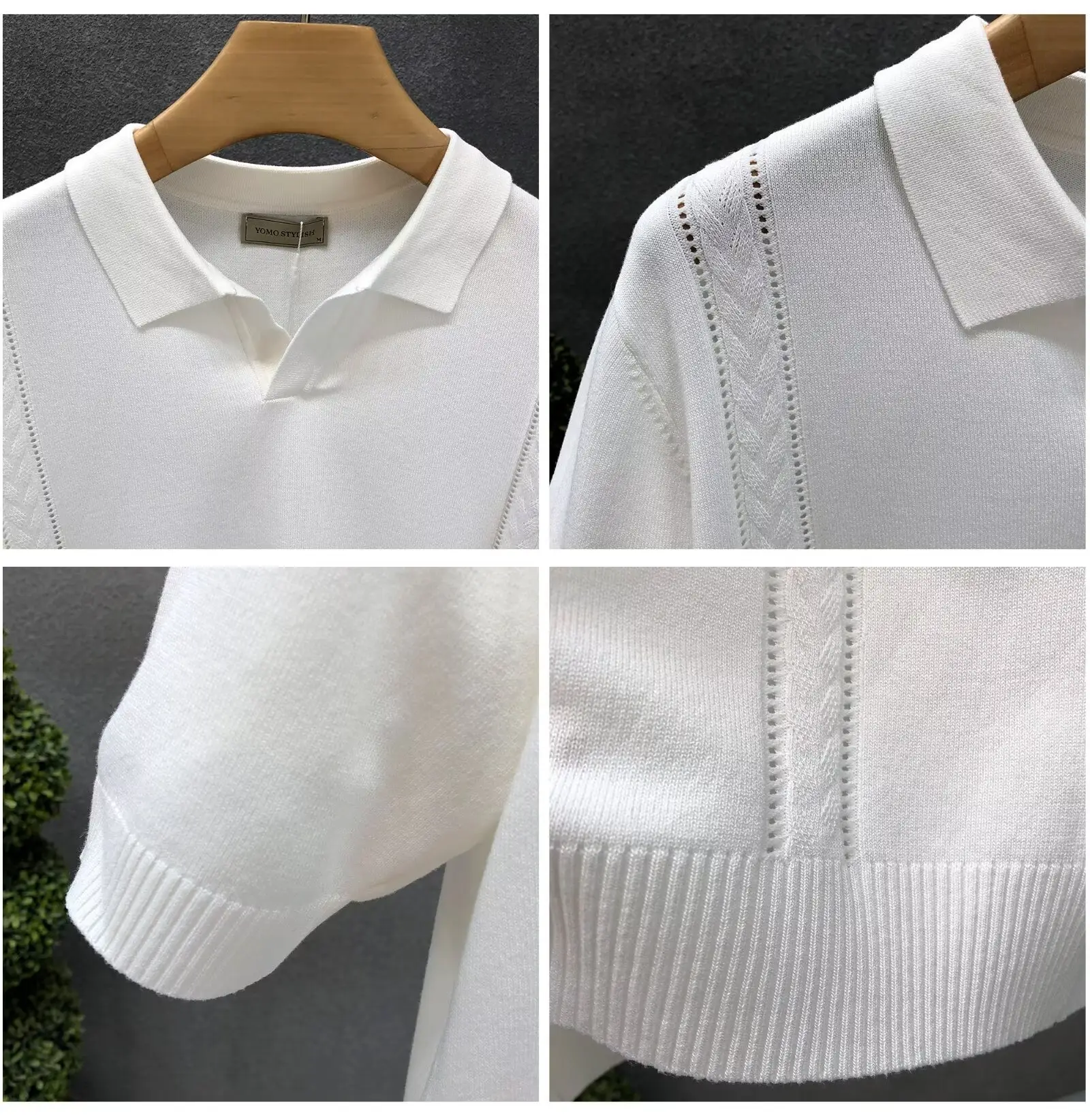 Men White Ice Silk Half Sleeve T-Shirt — feature 1