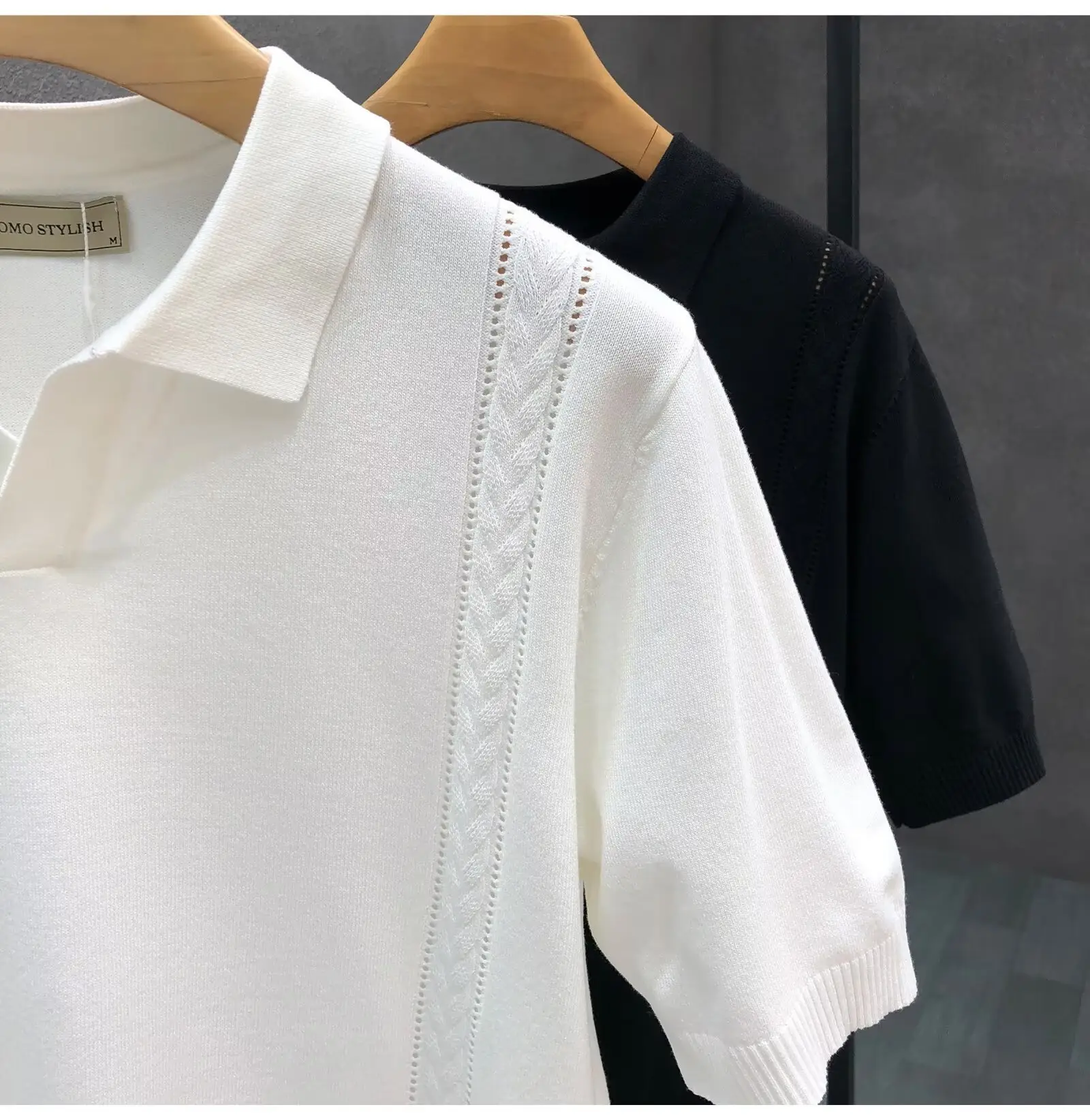 Men White Ice Silk Half Sleeve T-Shirt — feature 7