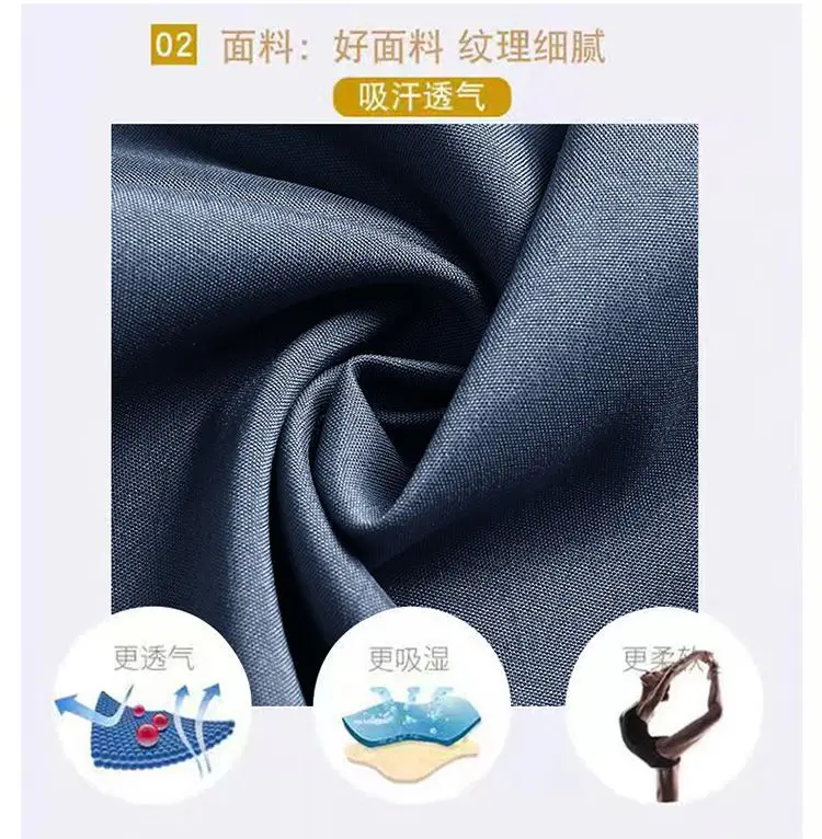 Middle-aged Men Ice Silk Long Sleeve Shirt Grey — feature 2