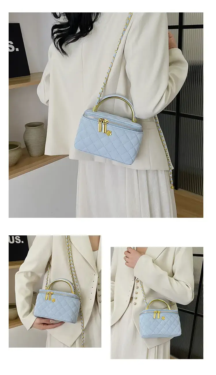Black Rhombic Chain Shoulder Bag for Women — feature 24