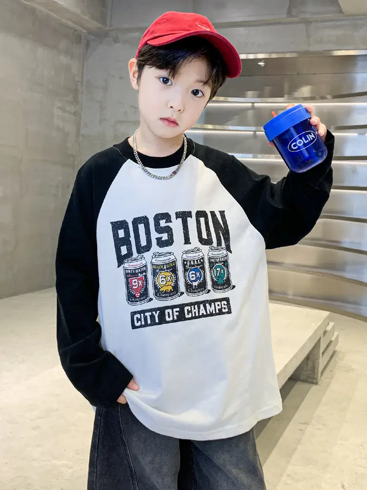 Boston Bruins Long Sleeve T-Shirt for Boys Medium to XL - Image 4