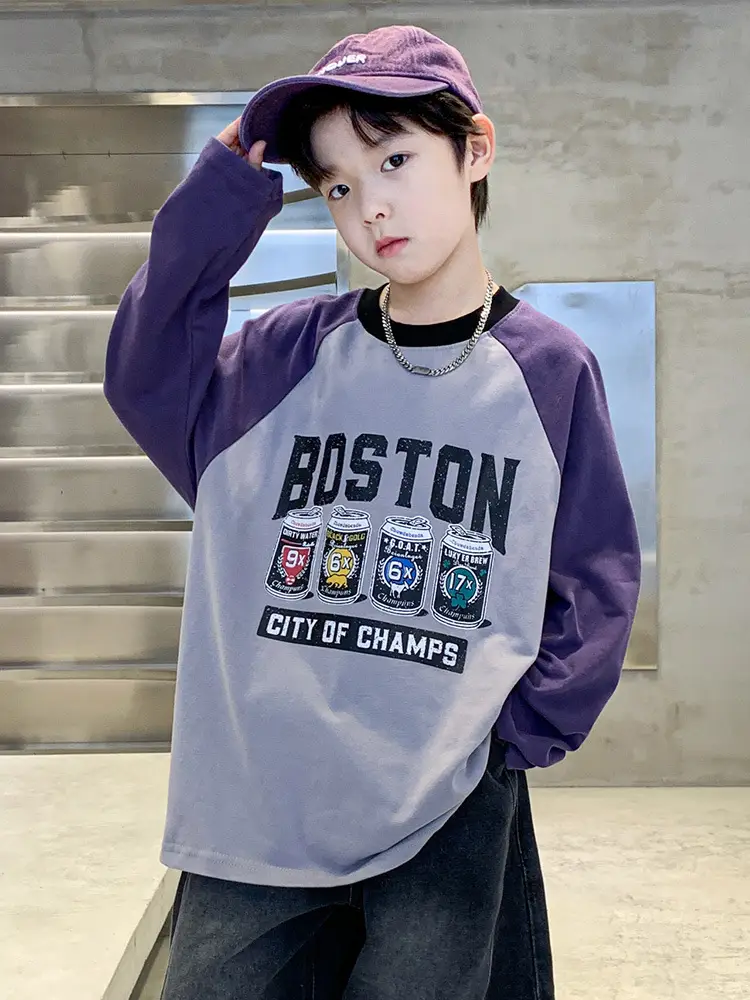 Boston Bruins Long Sleeve T-Shirt for Boys Medium to XL - Image 5