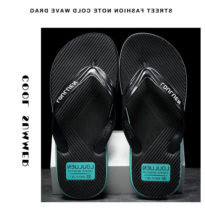 Fujian manufacturers summer men's flip-flops non-slip clip feet outdoor leisure beach sandals and slippers fashion Korean trend — feature 10