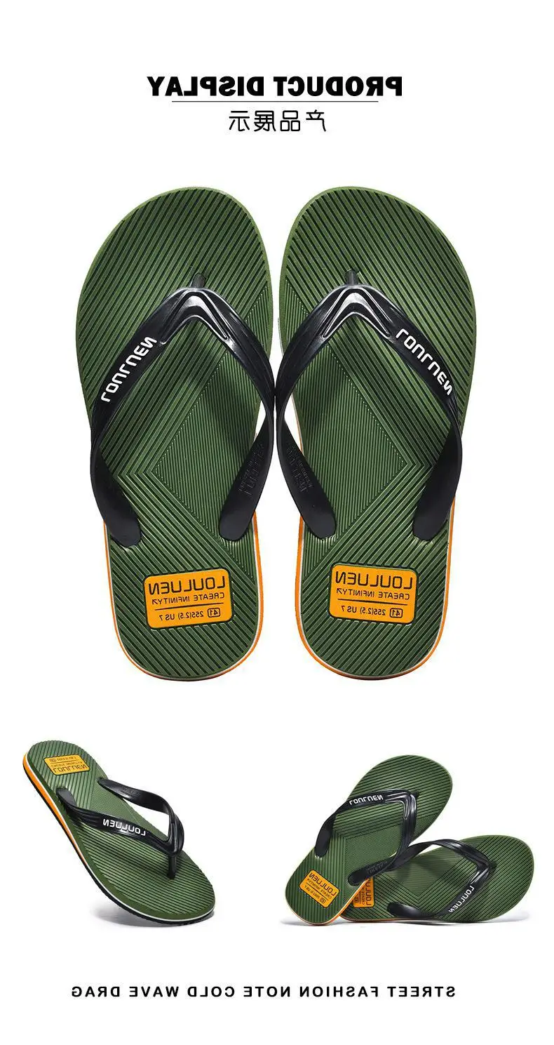 Fujian manufacturers summer men's flip-flops non-slip clip feet outdoor leisure beach sandals and slippers fashion Korean trend — feature 12