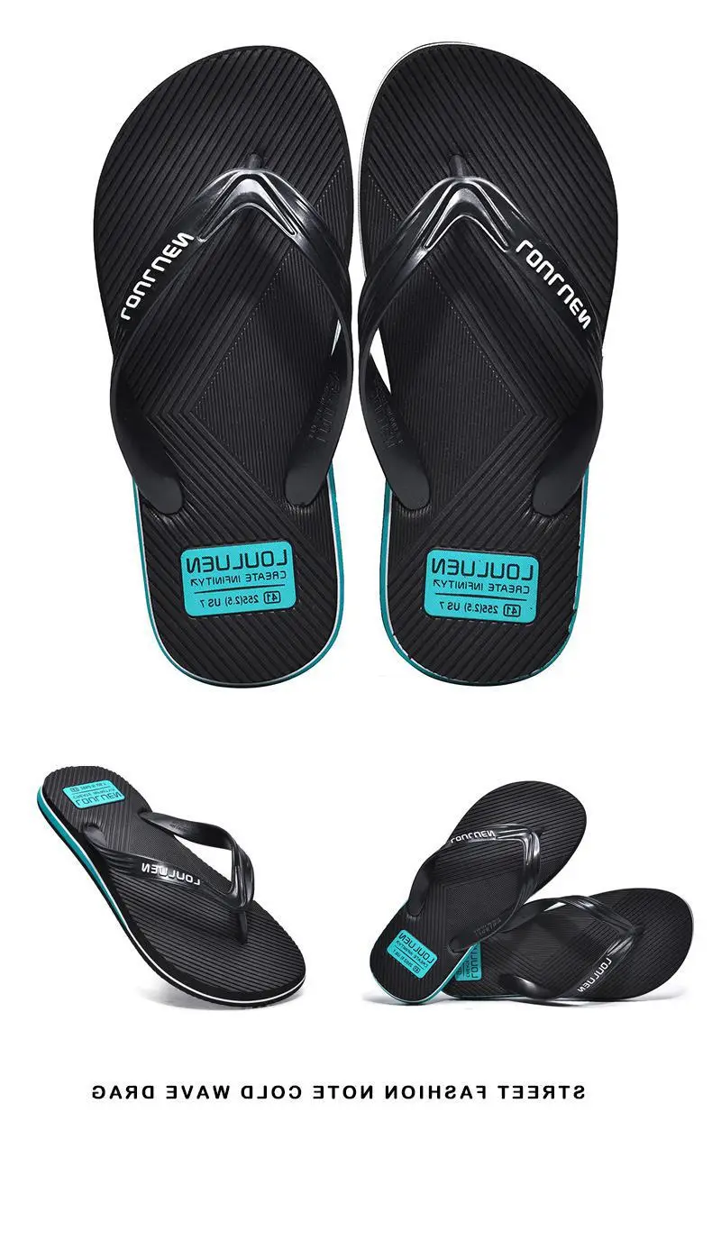 Fujian manufacturers summer men's flip-flops non-slip clip feet outdoor leisure beach sandals and slippers fashion Korean trend — feature 14