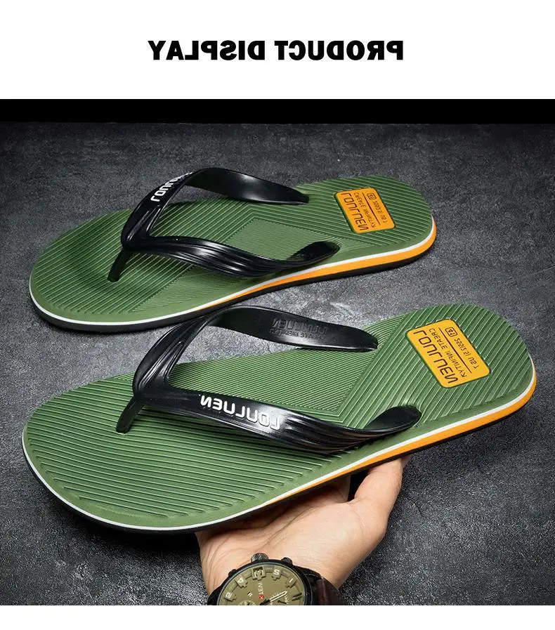 Fujian manufacturers summer men's flip-flops non-slip clip feet outdoor leisure beach sandals and slippers fashion Korean trend — feature 6