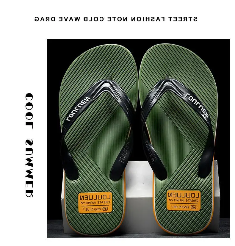 Fujian manufacturers summer men's flip-flops non-slip clip feet outdoor leisure beach sandals and slippers fashion Korean trend — feature 7