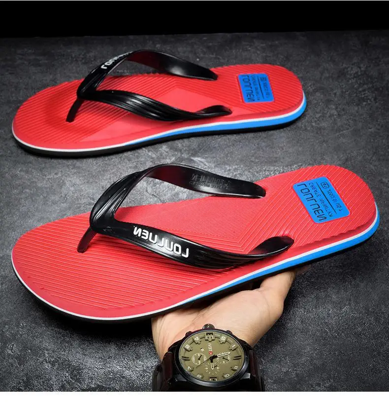 Fujian manufacturers summer men's flip-flops non-slip clip feet outdoor leisure beach sandals and slippers fashion Korean trend — feature 8