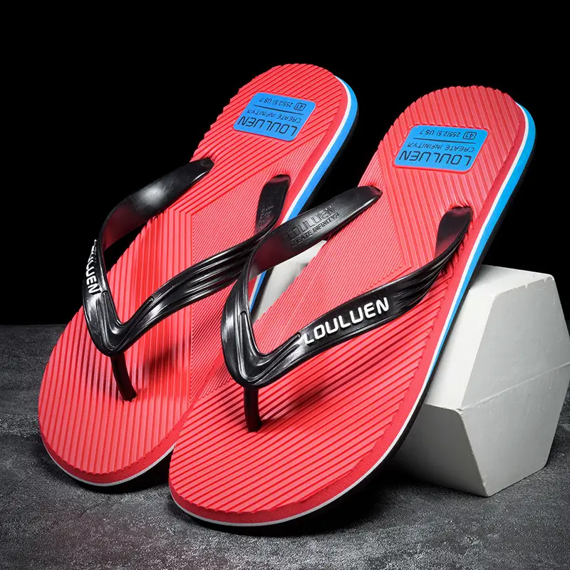 Fujian manufacturers summer men's flip-flops non-slip clip feet outdoor leisure beach sandals and slippers fashion Korean trend