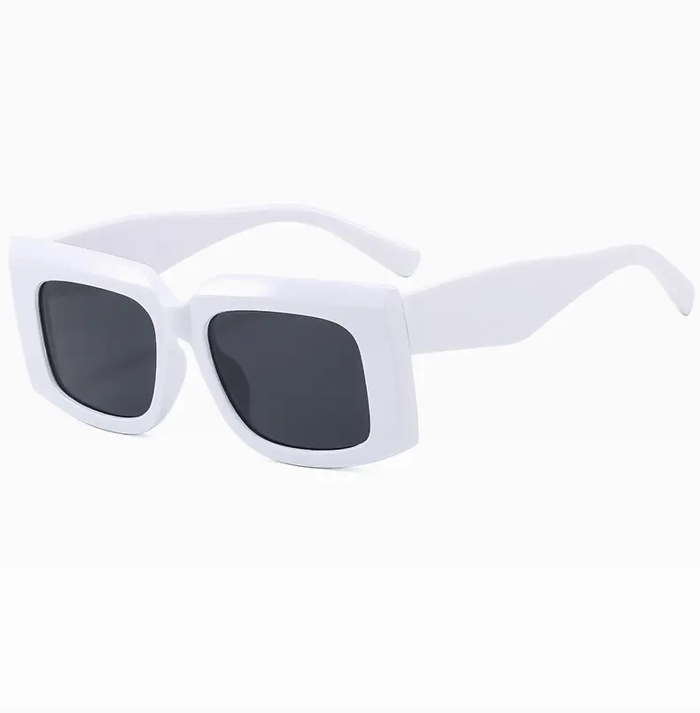 Men's Wide Leg Thick Frame Sunglasses Brown Yellow β feature 17