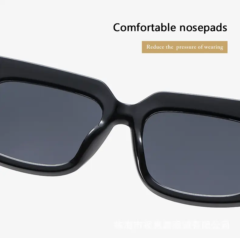 Men's Wide Leg Thick Frame Sunglasses Brown Yellow β feature 6