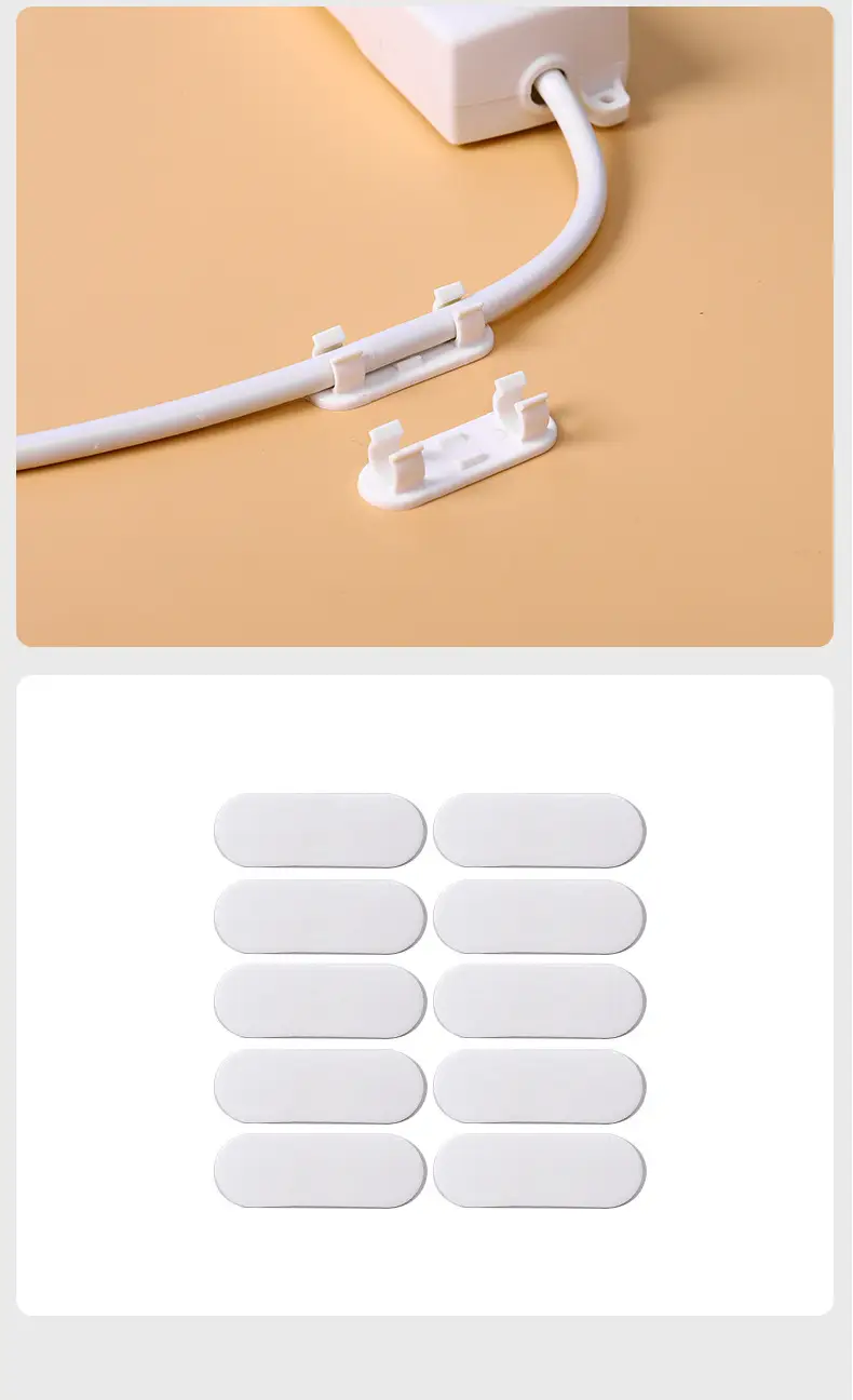 Wire Holder Desktop Data Cable Storage Arrangement and Arrangement of Network Cable Traceless Nail-free Fixation Buckle Artifact — feature 16