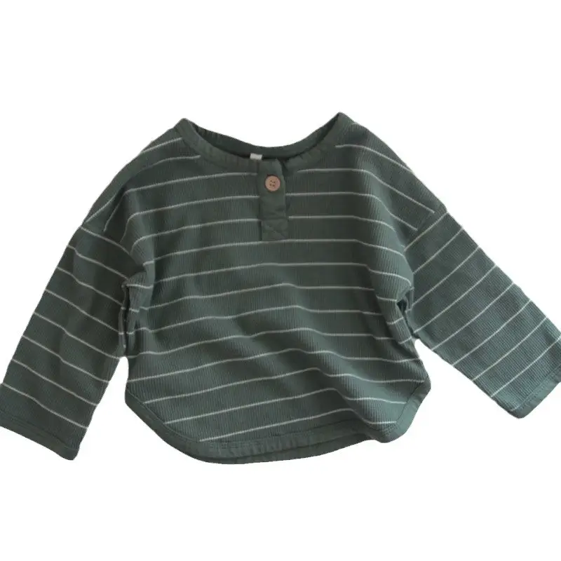 Kids Striped Crewneck T-Shirt Set for Boys - Image 7