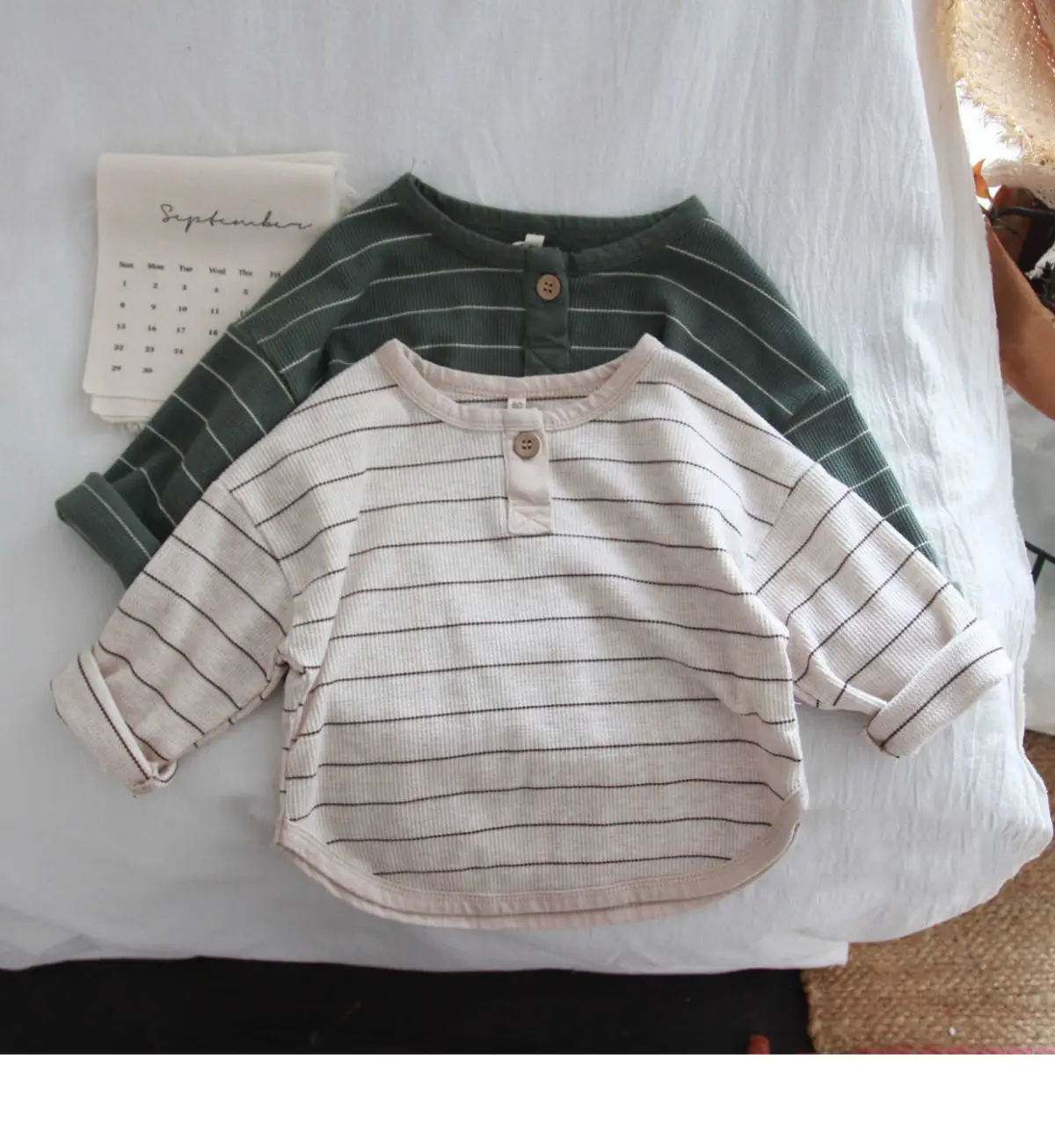 Kids Striped Crewneck T-Shirt Set for Boys — feature 10