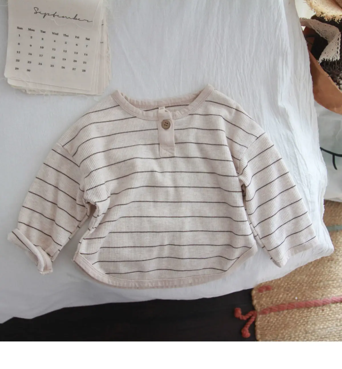 Kids Striped Crewneck T-Shirt Set for Boys — feature 8