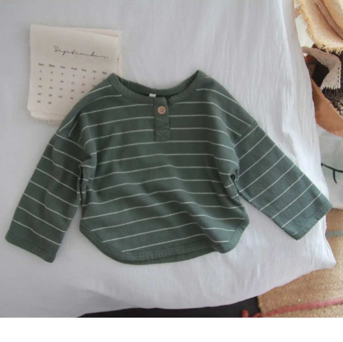 Kids Striped Crewneck T-Shirt Set for Boys — feature 9