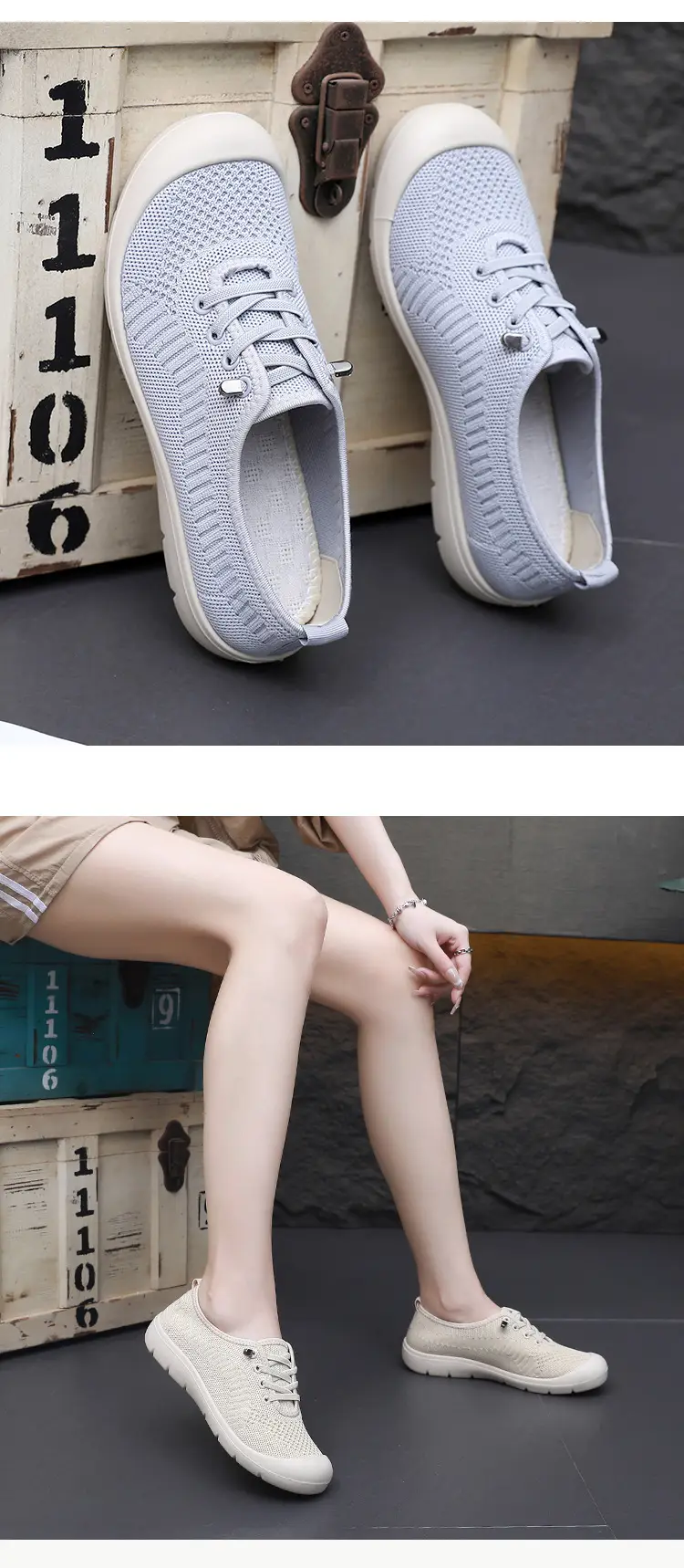 Wholesale Spring and Autumn Old Beijing Cloth Shoes for Women, Breathable Mesh Shoes for Mothers, Lightweight Non-Slip Walking Shoes for Middle-Aged and Elderly People — feature 16