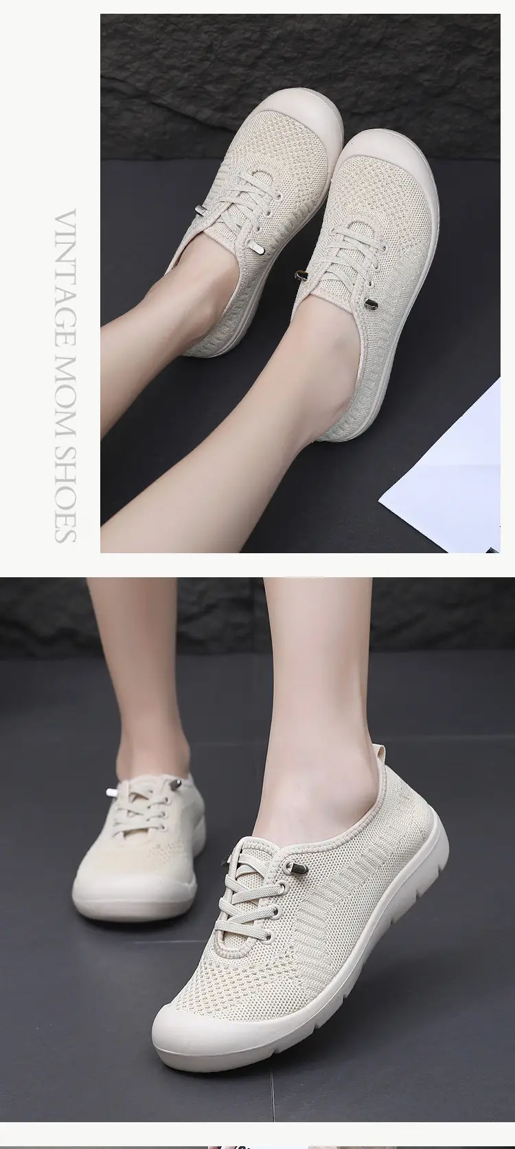 Wholesale Spring and Autumn Old Beijing Cloth Shoes for Women, Breathable Mesh Shoes for Mothers, Lightweight Non-Slip Walking Shoes for Middle-Aged and Elderly People — feature 17