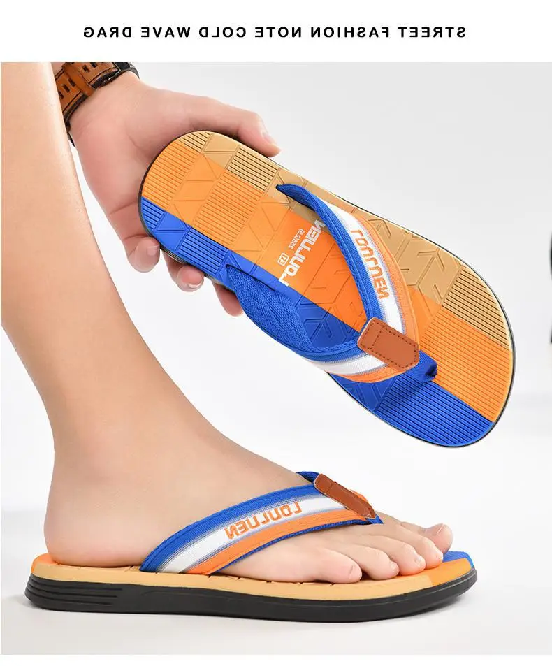 Fujian manufacturers cross-border flip-flops men's wholesale summer new casual flip-flops men's sandals wear non-slip — feature 1