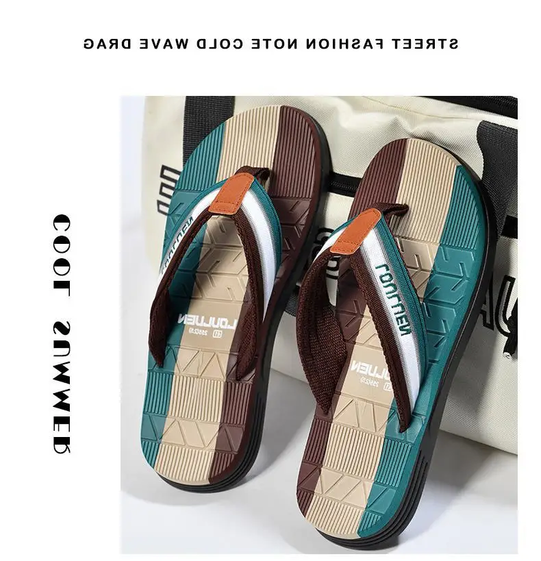 Fujian manufacturers cross-border flip-flops men's wholesale summer new casual flip-flops men's sandals wear non-slip — feature 10