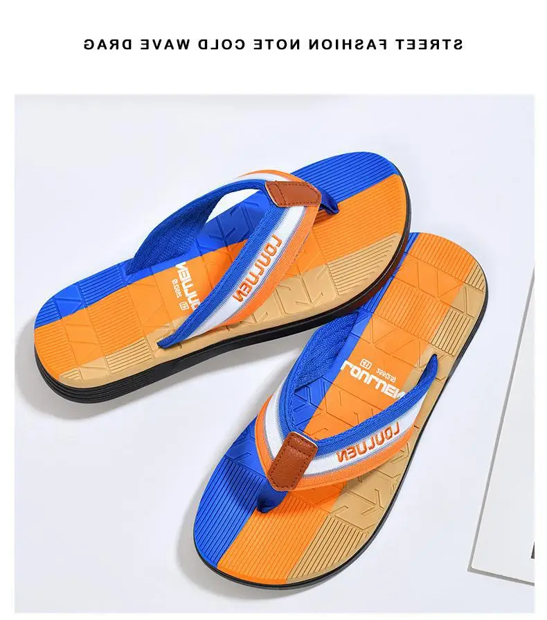 Fujian manufacturers cross-border flip-flops men's wholesale summer new casual flip-flops men's sandals wear non-slip — feature 12