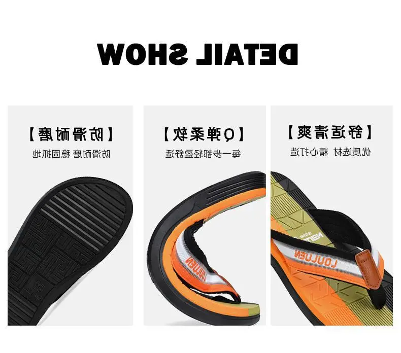 Fujian manufacturers cross-border flip-flops men's wholesale summer new casual flip-flops men's sandals wear non-slip — feature 4
