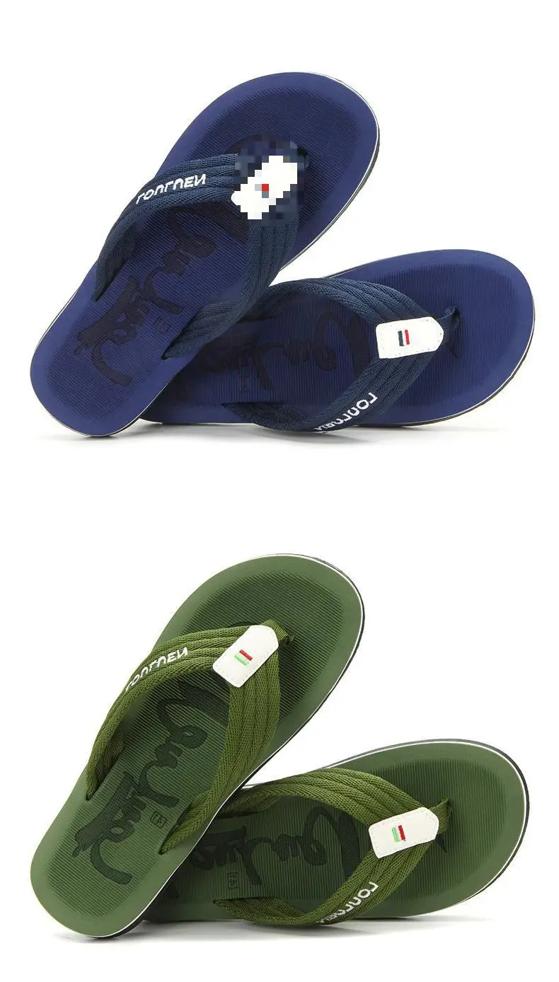Fujian manufacturers 2024 new beach flip-flops men's wholesale summer fashion outdoor men's sandals thick bottom clip feet — feature 2