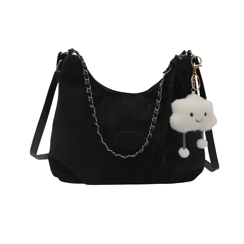 White Korean Style Shoulder Crossbody Bag for Women - Image 11