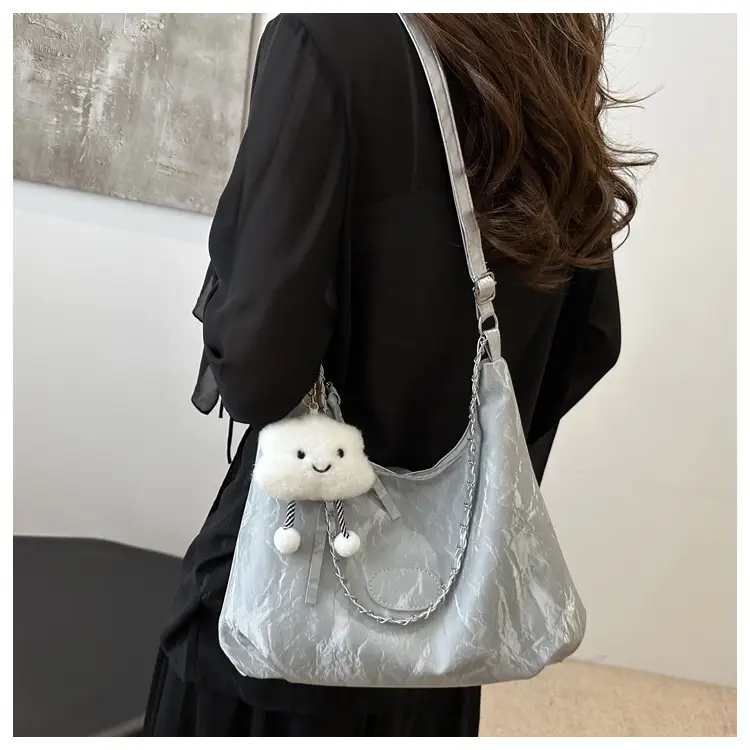 White Korean Style Shoulder Crossbody Bag for Women — feature 11