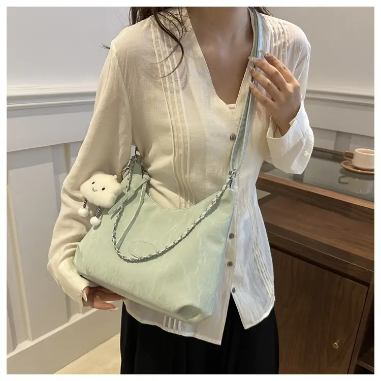 White Korean Style Shoulder Crossbody Bag for Women — feature 17