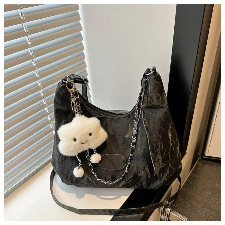 White Korean Style Shoulder Crossbody Bag for Women — feature 27