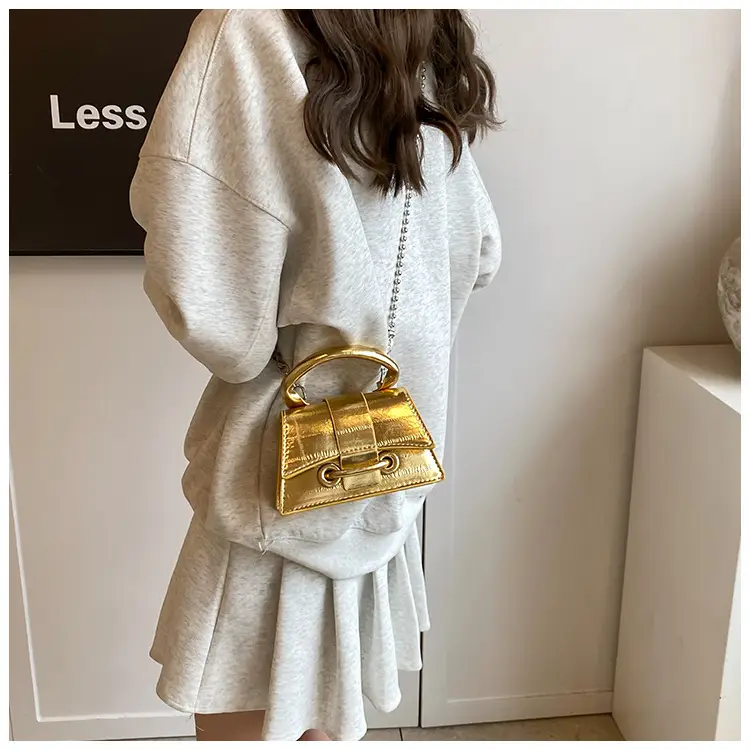 Black Beaded Chain Mini Handbag for Women — feature 14